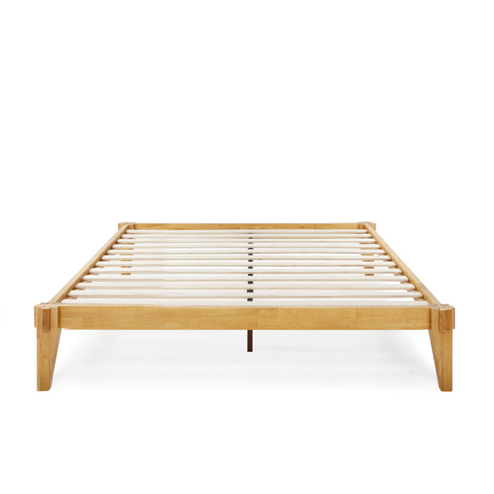 Oliver Jamerian Chalipa Solid Wood Platform Bed Frame Without Headboard, Modern Bed